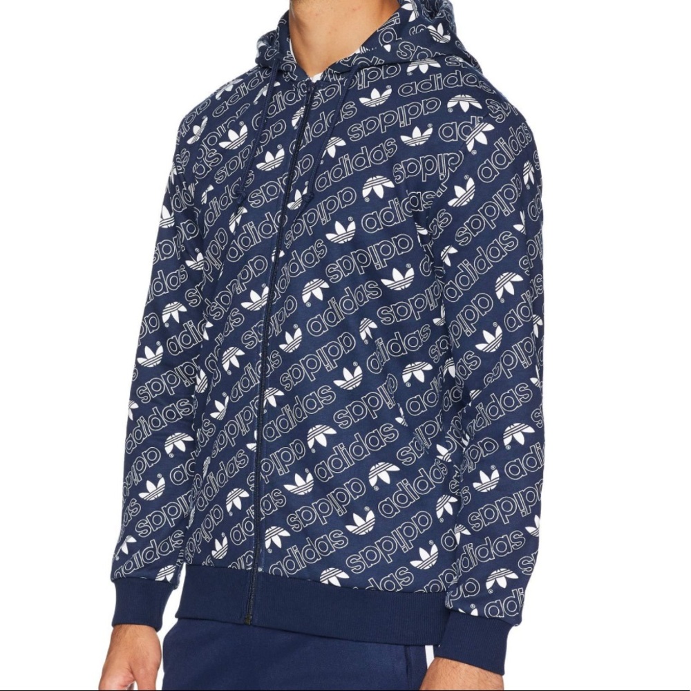 Adidas Originals Monogram FZ Zip Up Hoodie